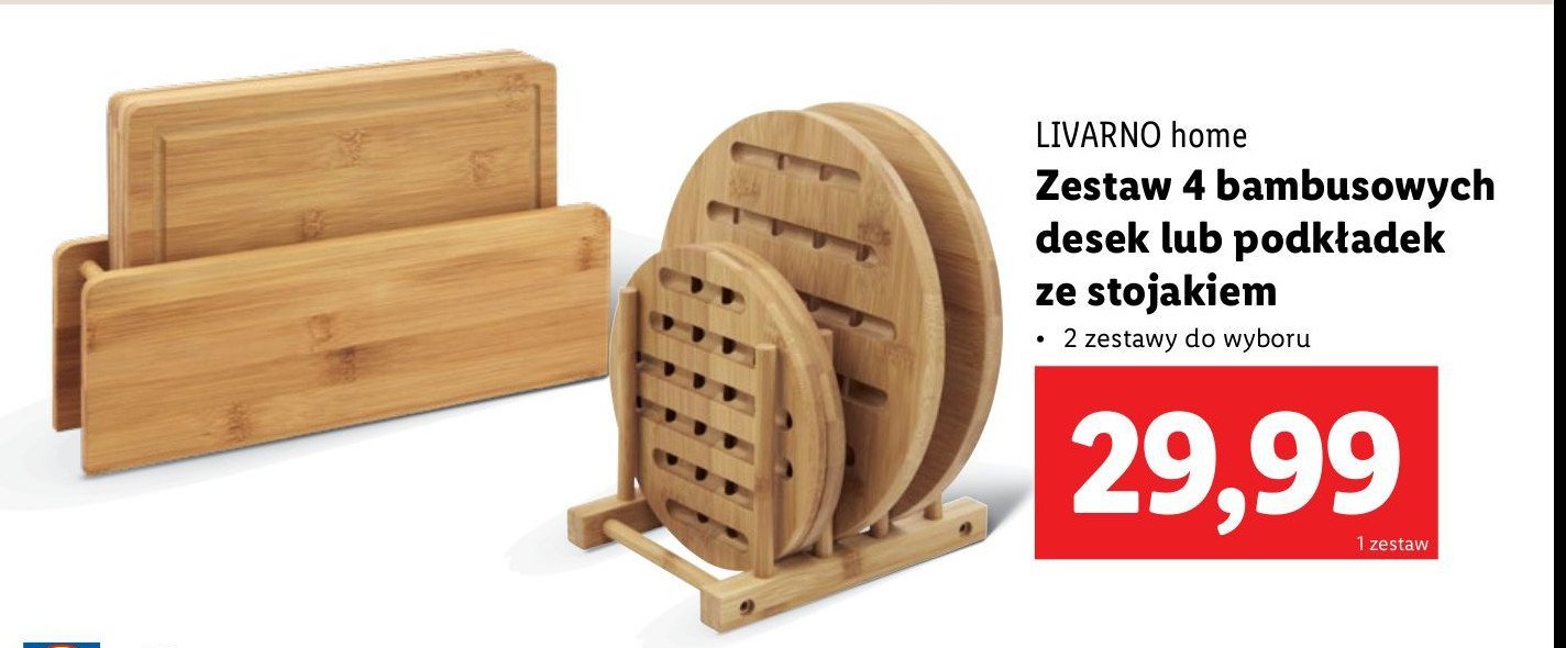 Podkładki ze stojakiem LIVARNO HOME promocja w Lidl
