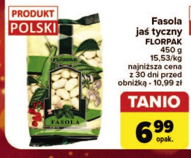 Fasola piekny jaś Florpak promocja w Carrefour