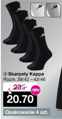 Skarpety Kappa Rozm. 39/42-43/46 promocja w Woolworth