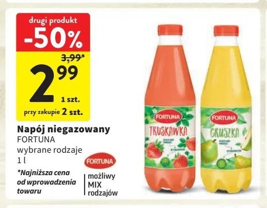 Napój truskawka Fortuna promocja