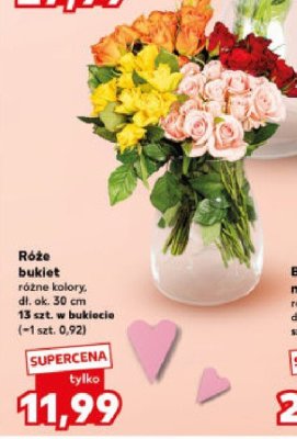 Róże bukiet 13 szt. promocja w Kaufland