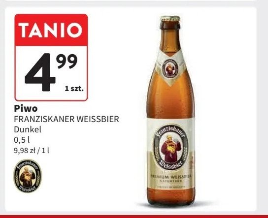 Piwo FRANZISKANER WEISSBIER KRISTALLKLAR promocja