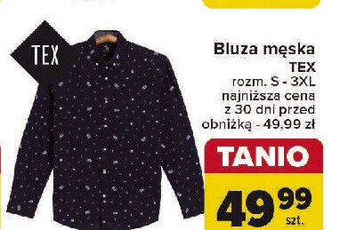 Bluza męska s-3xl Tex promocja w Carrefour