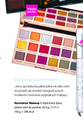 Paleta cieni extra spice Revolution make-up promocja