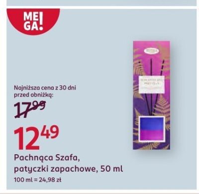 Patyczki zapachowe promocja w Rossmann