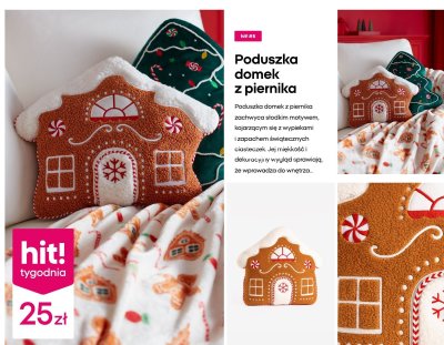 Poduszka domek z piernika promocja w Pepco
