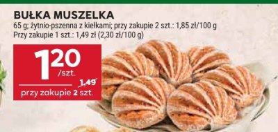 Bułka muszelka żytnio-pszenna z kiełkami promocja w Stokrotka