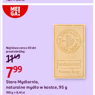Mydło marsylskie Stara mydlarnia sandalwood promocja w Rossmann