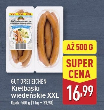 Kiełbaski wiedeńskie xxl Gut drei eichen promocja