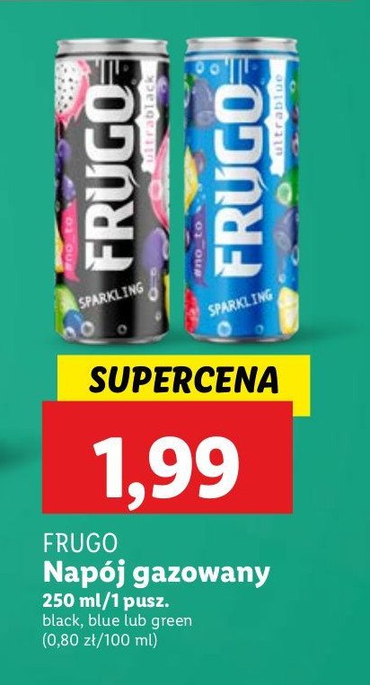 Napój ultra blue Frugo promocja