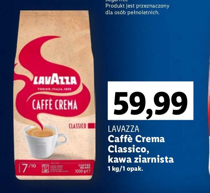 Kawa Lavazza caffe crema classico promocja
