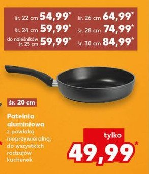 Patelnia aluminiowa 22 cm promocja w Kaufland