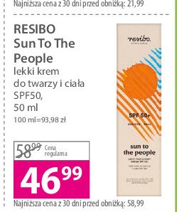 Krem do twarzy spf 50 Resibo ready to wear 365 promocja