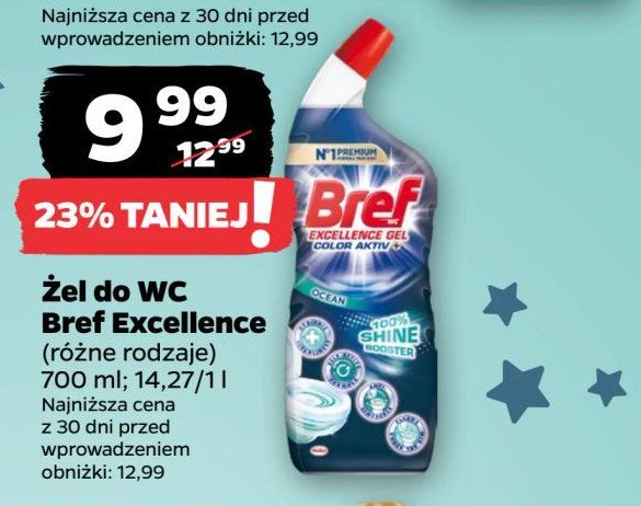 Żel do wc ocean Bref excellence gel color aktiv promocja