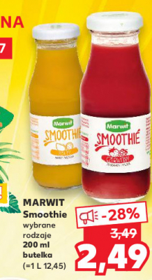 Napój żółty mango i marakuja Marwit smoothie promocja