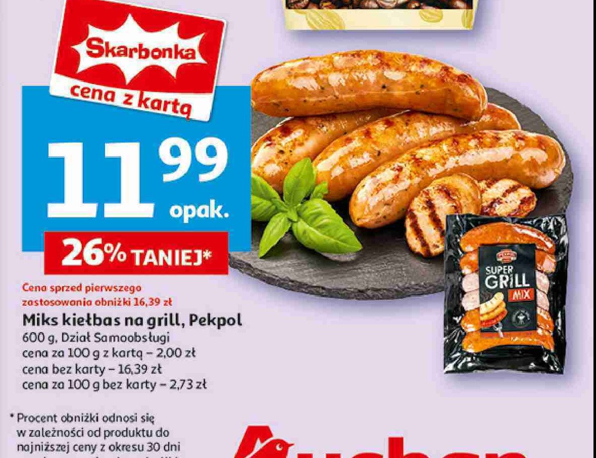 Kiełbasy spuer grill mix Pekpol promocja