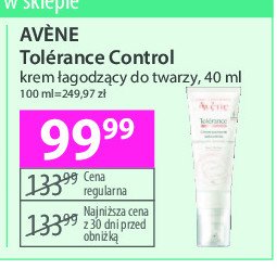 Krem łagodząco-regenerujący AVENE TOLERANCE CONTROL promocja