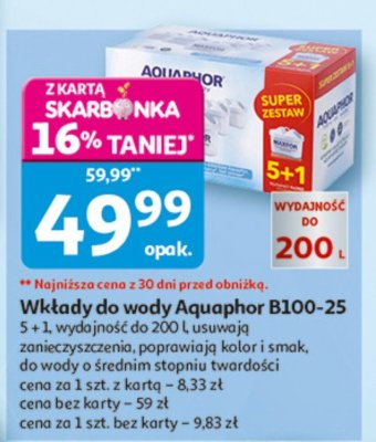 Wkłady do wody Aquaphor B100-25 promocja w Auchan