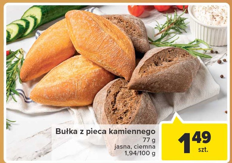 Bułka z pieca kamiennego ciemna promocja