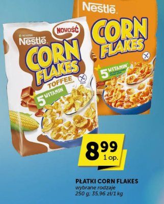 Płatki Corn Flakes Nestle wyborne rodzaje promocja w Groszek