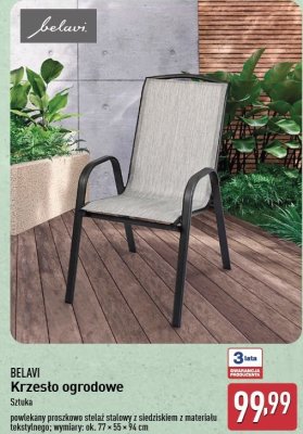 Krzesło ogrodowe 77 x 55 x 94 cm BELAVI promocja