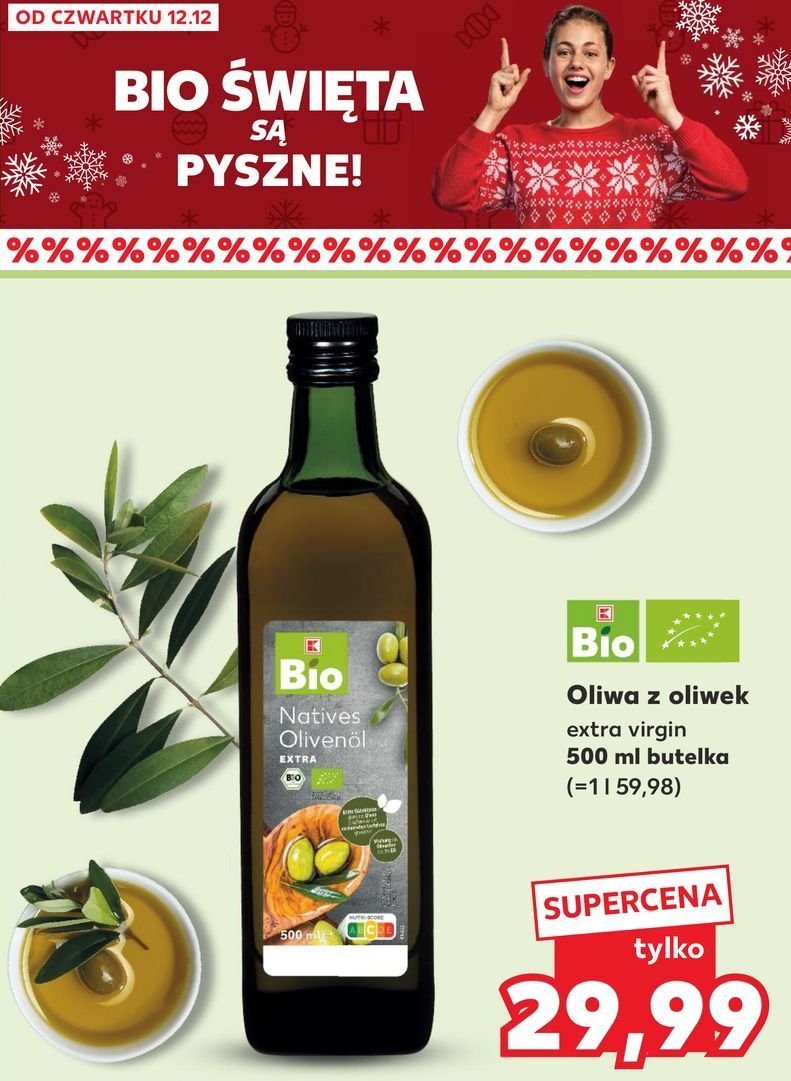 Oliwa z oliwek K-classic bio promocja w Kaufland