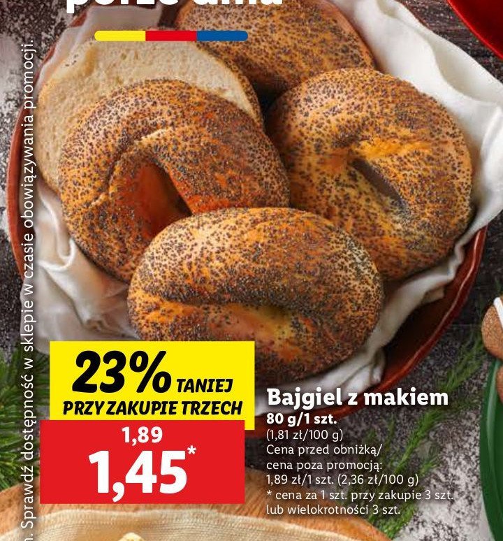 Bajgiel z makiem promocja