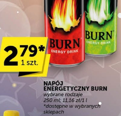 Napój energetyczny BURN wybrane rodzaje promocja w Euro Sklep