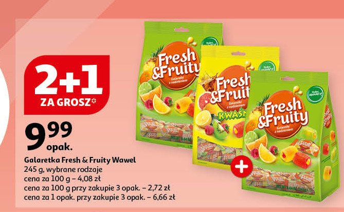 Galaretki kwaśne Wawel fresh & fruity promocja