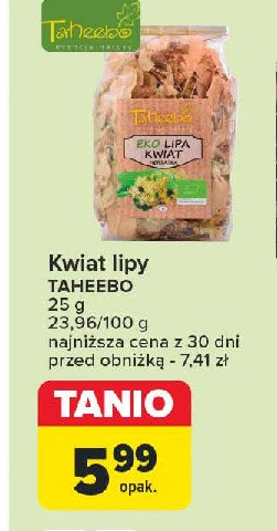 Lipa kwiat Taheebo promocja