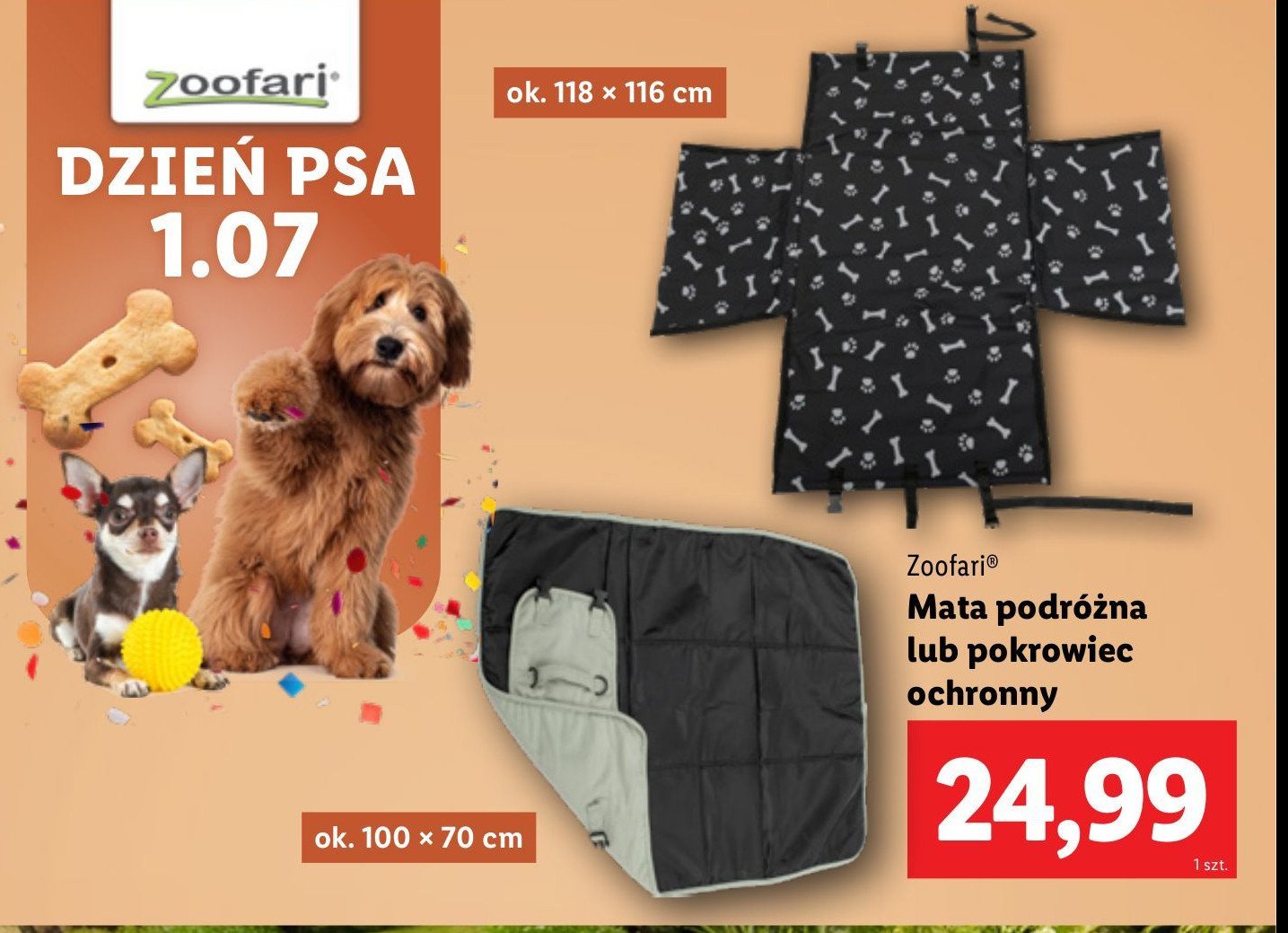 Pokrowiec ochronny Zoofari promocja w Lidl