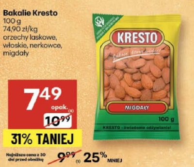 Bakalie Kresto promocja w Delikatesy Centrum