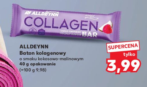Baton kolagenowy czekolada-malina-kokos Alldeynn promocja