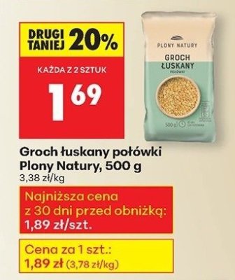 Groch łuskany połówki 500 g promocja w Biedronka