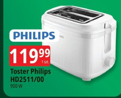 Toster Philips HD2511/00 promocja w Leclerc