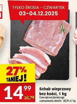 Schab wieprzowy bez kości, 1 kg promocja w Twój Market
