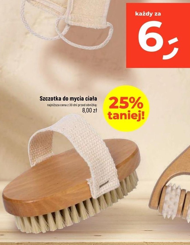 Szczotka do mycia ciała promocja w Dealz