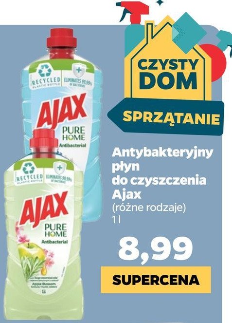 Płyn antibacterial elderflower Ajax pure home Ajax . promocja