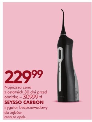 Irygator SEYSSO CARBON irygator bezprzewodowy do zębów promocja w Super-Pharm