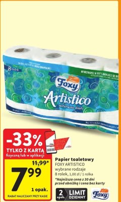 Papier toaletowy Foxy Artistico promocja w Intermarche