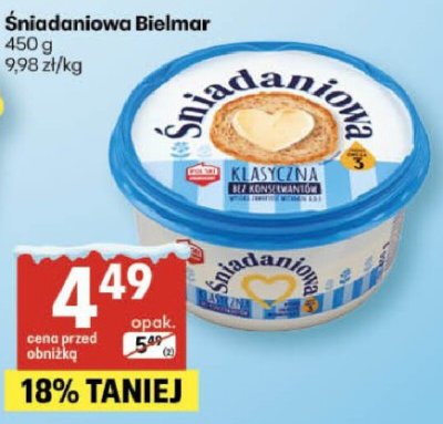 Śniadaniowa Bielmar 450g promocja w Delikatesy Centrum