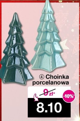 Choinka porcelanowa promocja w Woolworth