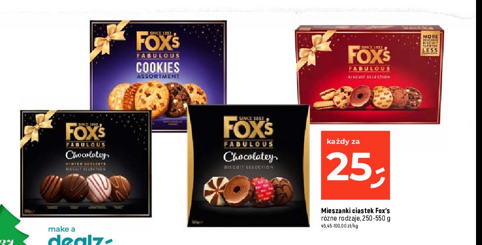 Ciastka selection Fox's promocja