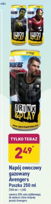 Nap贸j owocowy avengers thor Drink & play promocja