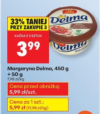 Margaryna 450 g + 50 g promocja w Biedronka