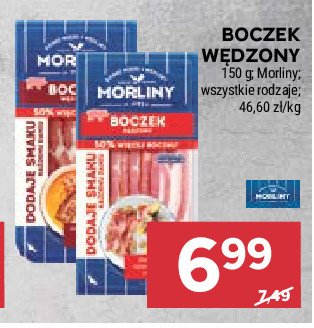 Boczek wędzony surowy Morliny promocja