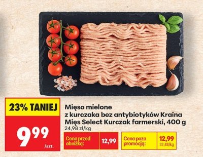 Mięso mielone z kurczaka bez antybiotyków Kurczak farmerski 400g promocja w Biedronka