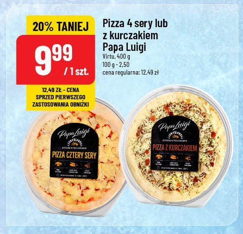 Pizza z kurczakiem Papa luigi promocja