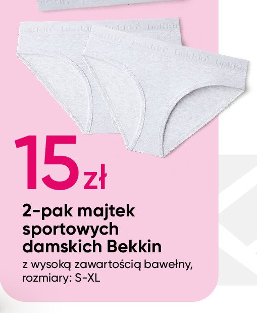 Majtki damskie rozm. s-xl Bekkin promocja w Pepco