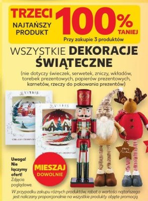 Dekoracje świąteczne różne rodzaje promocja w Kaufland